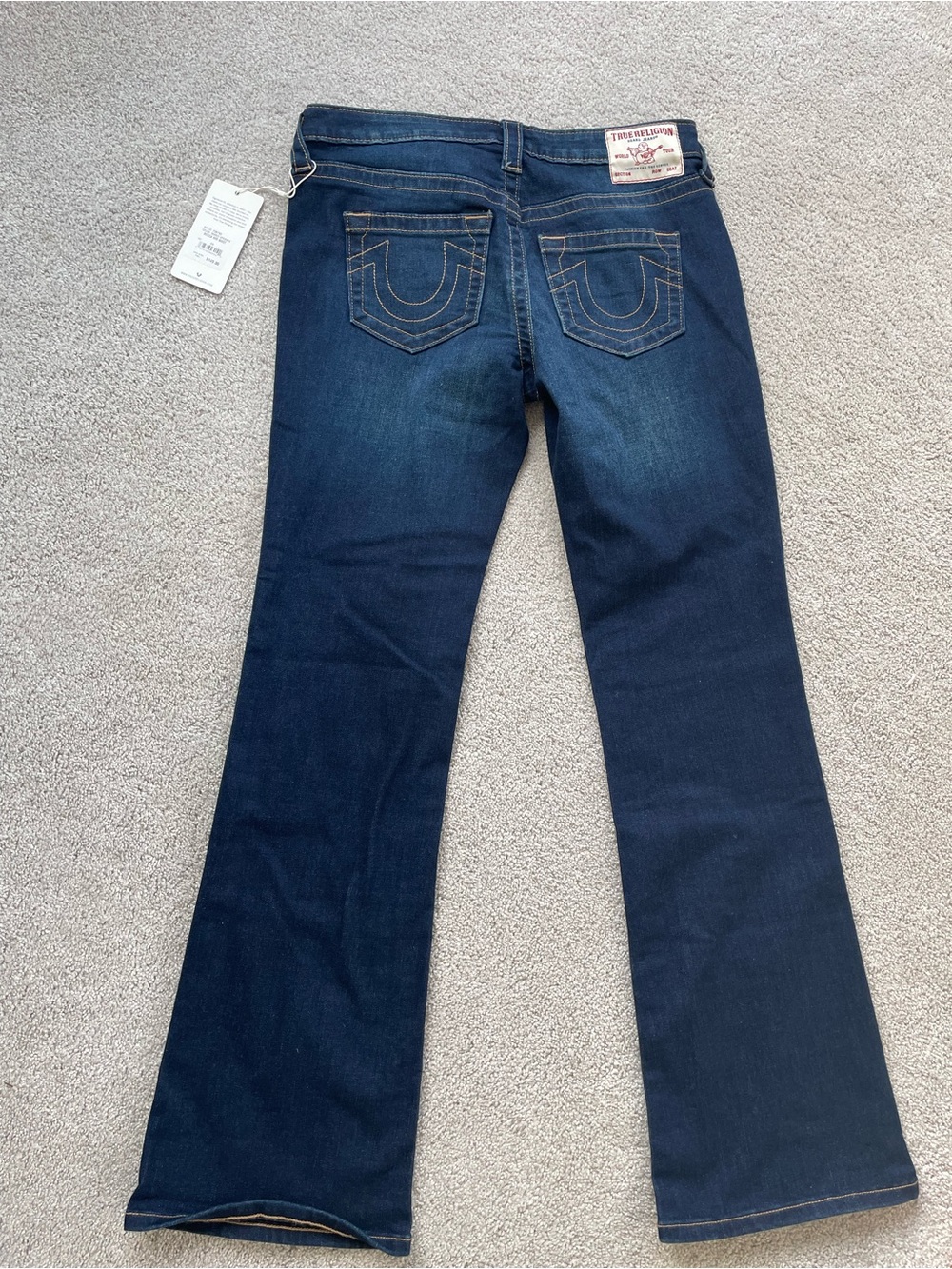 True Religion Women's Dark Indigo Flared Jeans